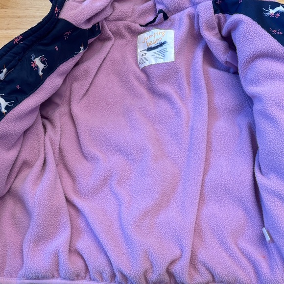 Jumping Beans Purple Unicorn Puffer Jacket - Picture 2 of 11
